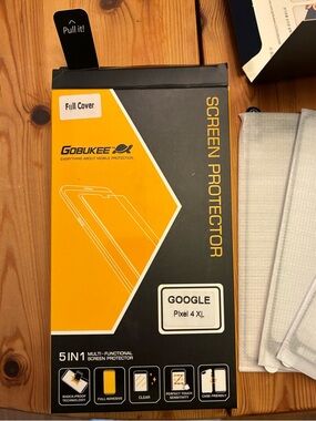 Screen Protector Kit with Installation Wipes, 4 sheets for Google Pixel 4XL